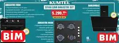 KUMTEL SİYAH CAM ANKASTRE SET